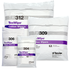 TexWipe®/NuCotton® Dry Cotton Cleanroom Wipers, Non-Sterile
